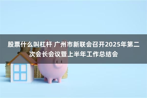 股票什么叫杠杆 广州市新联会召开2025年第二次会长会议暨上半年工作总结会