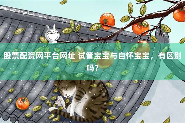 股票配资网平台网址 试管宝宝与自怀宝宝，有区别吗？
