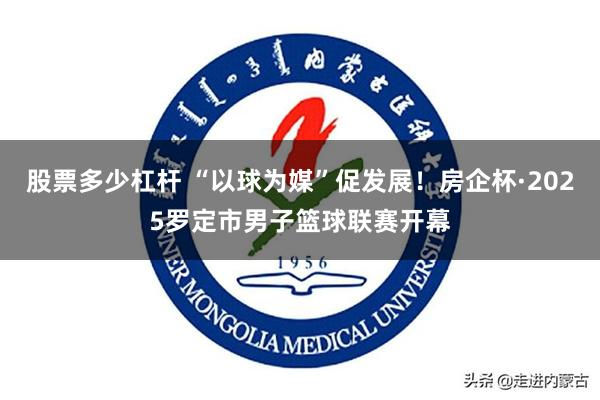 股票多少杠杆 “以球为媒”促发展！房企杯·2025罗定市男子篮球联赛开幕