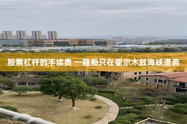 股票杠杆的手续费 一艘船只在霍尔木兹海峡遭袭