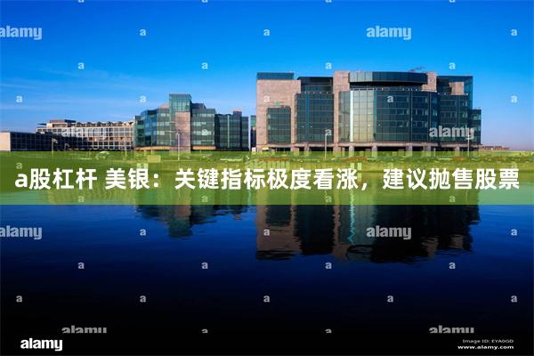 a股杠杆 美银：关键指标极度看涨，建议抛售股票