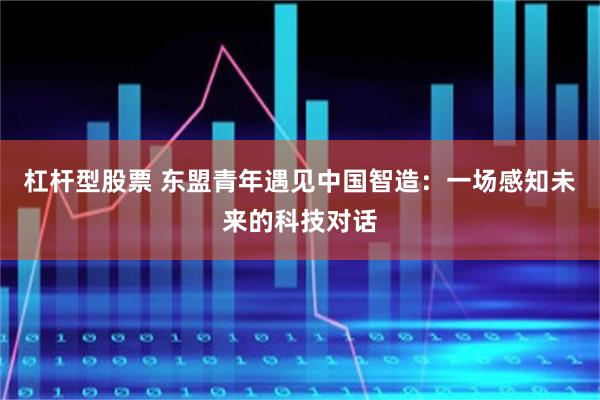 杠杆型股票 东盟青年遇见中国智造：一场感知未来的科技对话