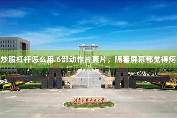 炒股杠杆怎么用 6部动作片爽片，隔着屏幕都觉得疼