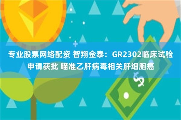 专业股票网络配资 智翔金泰：GR2302临床试验申请获批 瞄准乙肝病毒相关肝细胞癌