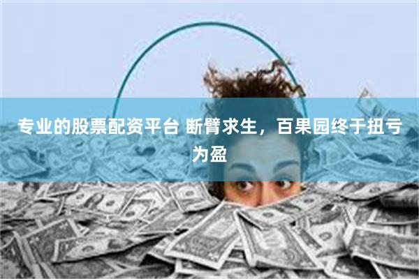 专业的股票配资平台 断臂求生，百果园终于扭亏为盈
