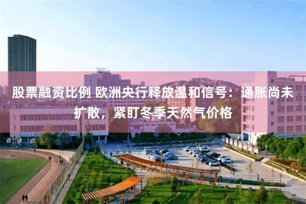 股票融资比例 欧洲央行释放温和信号：通胀尚未扩散，紧盯冬季天然气价格